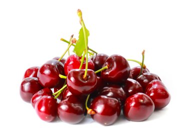 yemek için pişmiş güzel olgun kiraz çilek