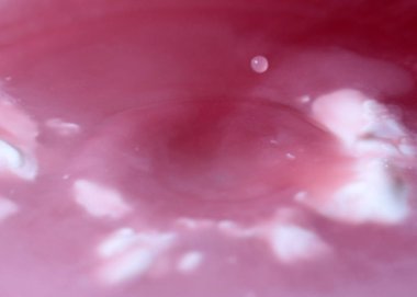 bir damla su yüzeyine vurduktan sonra sıvı sıçraması