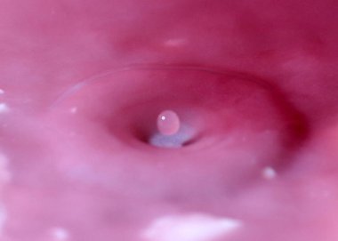 bir damla su yüzeyine vurduktan sonra sıvı sıçraması