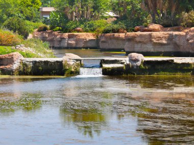 Lara şehir Antalya Türkiye yerleşim bölgesinde pitoresk park Aşağı Duden