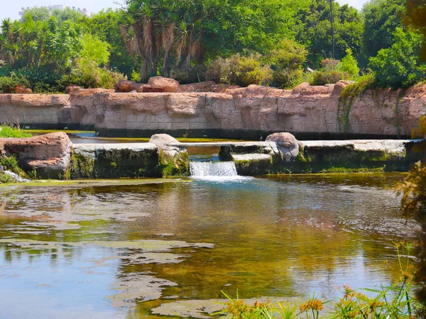 Lara şehir Antalya Türkiye yerleşim bölgesinde pitoresk park Aşağı Duden