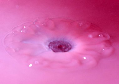 su damlası ile tuhaf desenler