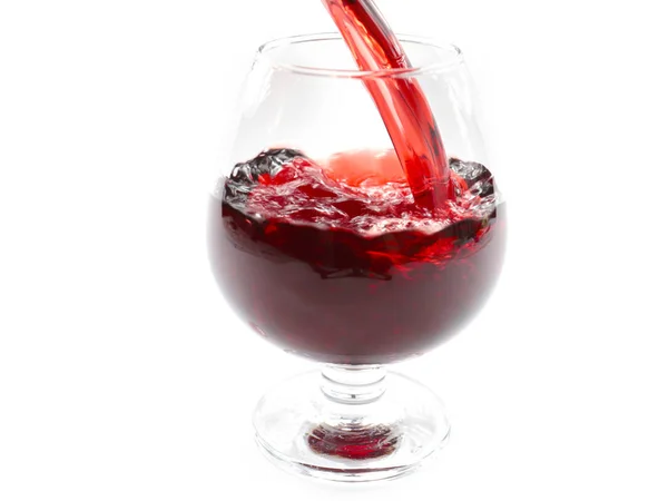 Patterns Glass Pouring Red Wine — Stock Photo, Image