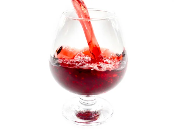 Patterns Glass Pouring Red Wine — Stock Photo, Image