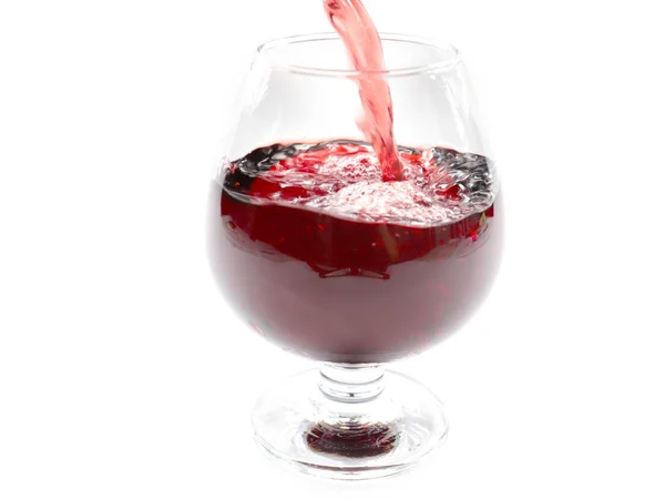 Patterns Glass Pouring Red Wine — Stock Photo, Image