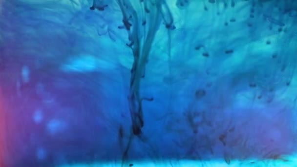 液体とインクを混ぜるときの美しいパターン — ストック動画