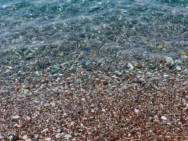 Eau Calme Limpide Plage Rocheuse Mer Méditerranée — Photo