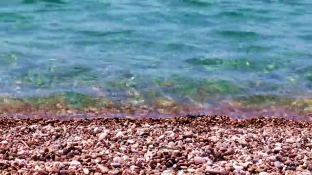 Zee Golven Het Strand Als Een Plek Ontspannen — Stockvideo