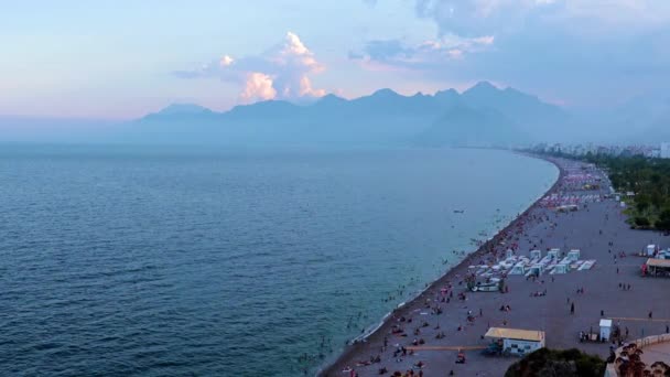 Horská Krajina Pobřeží Města Antalya Turecko — Stock video