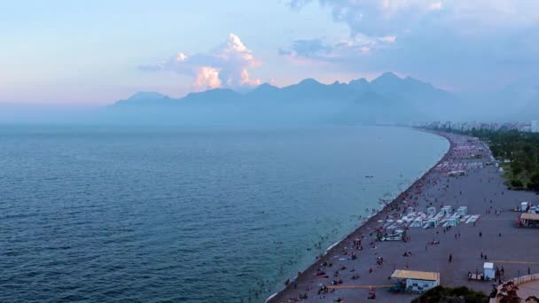 Berglandschaft Und Küste Der Stadt Antalya Türkei — Stockvideo