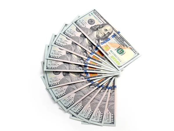 Monte Dólares Americanos Como Elemento Sistema Pagamento — Fotografia de Stock