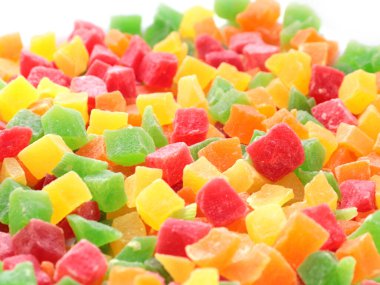 İştahını açmak için ince dilimler ve tropikal meyve parçaları.