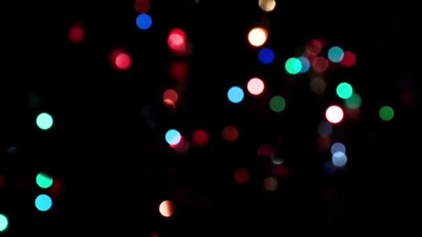 Fasci Luce Diversi Colori Differiscono Nel Grado Illuminazione Decorazione — Video Stock