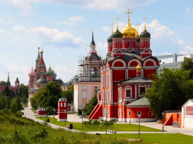 Zaryadye parkında tarihi değeri olan binalar Moskova Rusya