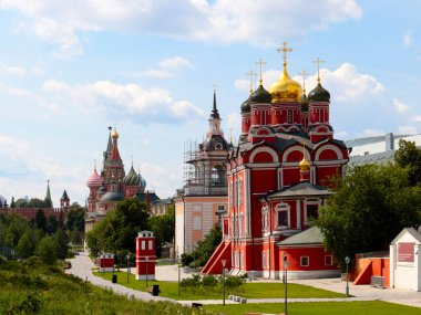 Zaryadye parkında tarihi değeri olan binalar Moskova Rusya