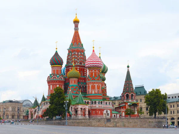 Basilika Katedralen Det Röda Torget Kreml Moskva Ryssland — Stockfoto