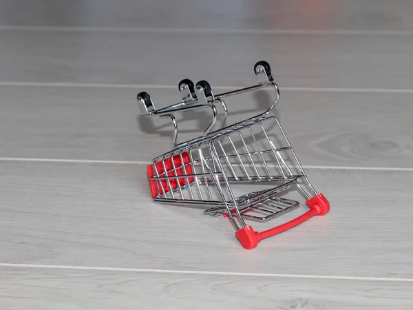 Carrito Compras Juguete Para Aplicar Las Habilidades Adquiridas Comercio Logística —  Fotos de Stock