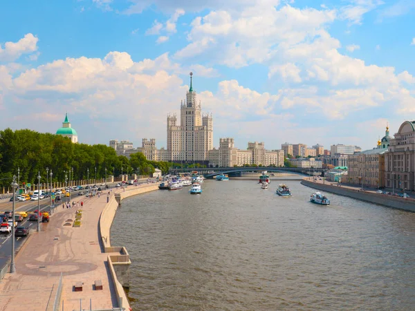 Multi Apartment Residential High Rise Building Kotelnicheskaya River Embankment Moscow — Stock Photo, Image