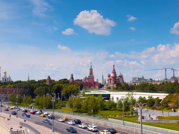 Vista Kremlin Moscou Partir Aterro Rio Moscou Rússia — Fotografia de Stock