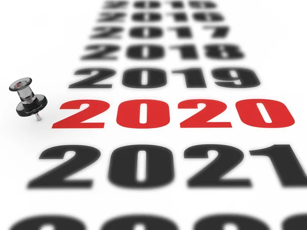 新的一年 2020 年 免版税图库照片