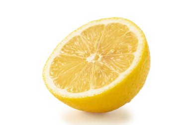 Beyaz arka planda limon meyveleri, fotoğraf manipülasyonlarınız için boş