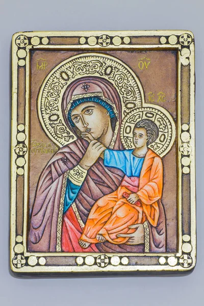 Orthodox icon of the world Virgin and Child — Stock Photo, Image