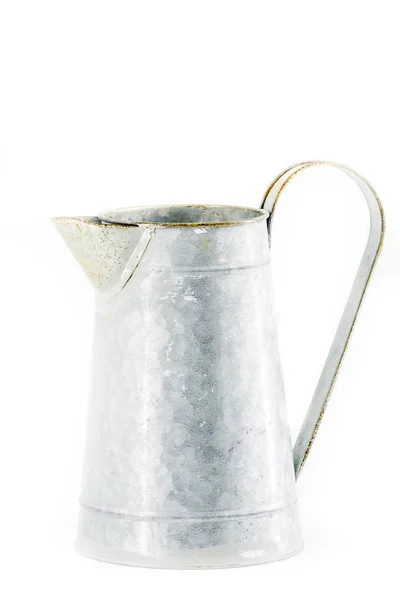 Old galvanized pitcher — Stock Photo, Image