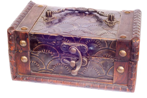 Caixa de objetos de valor de madeira — Fotografia de Stock