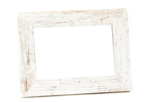 Wooden vintage photo frame — Stock Photo, Image