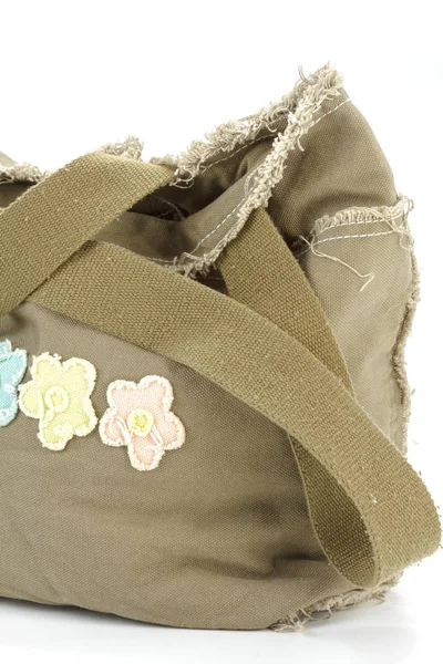 Vintage στυλ γυναικών καμβά τσάντα — Φωτογραφία Αρχείου
