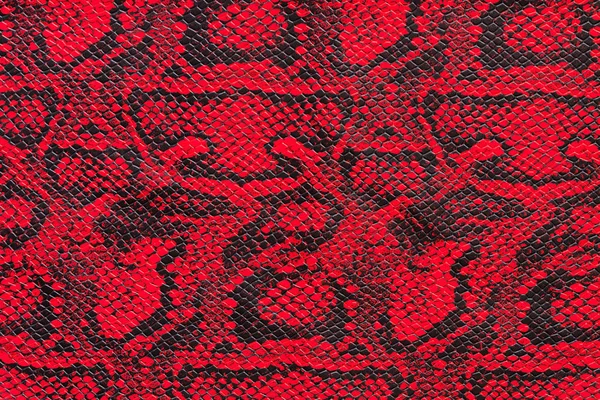 Textura de piel de serpiente roja sintética —  Fotos de Stock