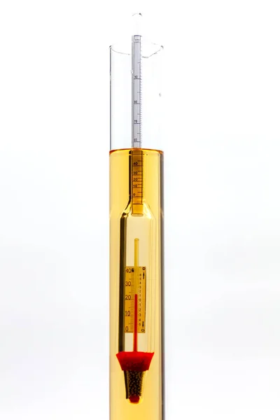 Medidor Profissional Álcool Com Correção Temperatura Para Classificação Bebidas Alcoólicas — Fotografia de Stock