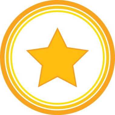 sarı yıldız web simge stok vektörel çizimler