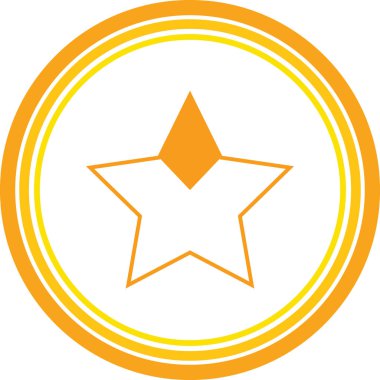 sarı yıldız web simge stok vektörel çizimler