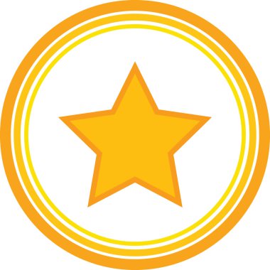 sarı yıldız web simge stok vektörel çizimler