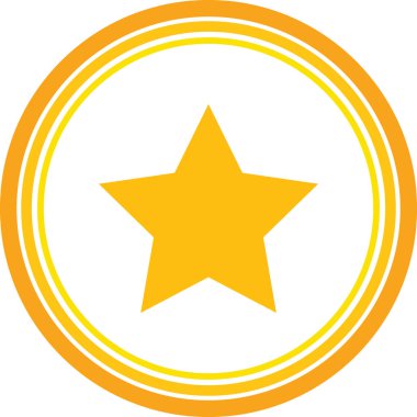 sarı yıldız web simge stok vektörel çizimler