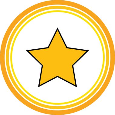 sarı yıldız web simge stok vektörel çizimler