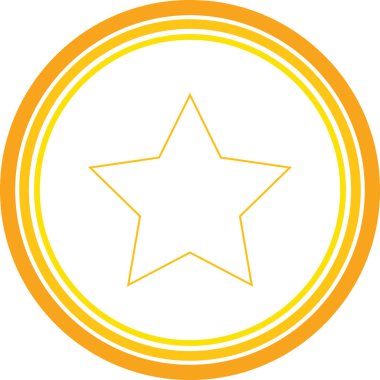 sarı yıldız web simge stok vektörel çizimler