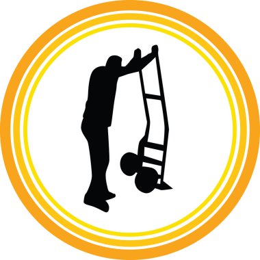 işçi olarak siluet vektör