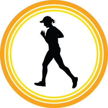 haberci olarak siluet vektör