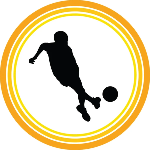 Barn Spelar Fotboll Vektor — Stock vektor