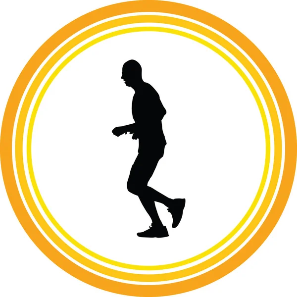 跑步者的身影 运行矢量 — 图库矢量图片