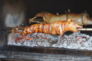 ızgara domuz. kavrulmuş domuz