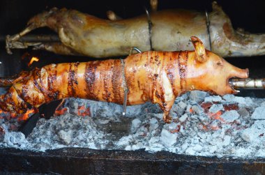 ızgara domuz. kavrulmuş domuz