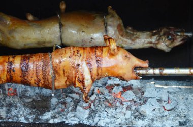 ızgara domuz. kavrulmuş domuz