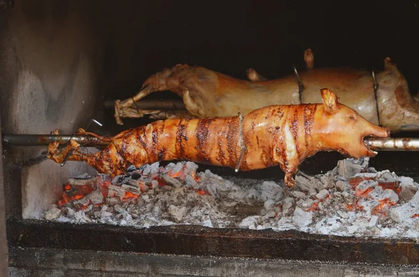 grilled pig. roasted pig