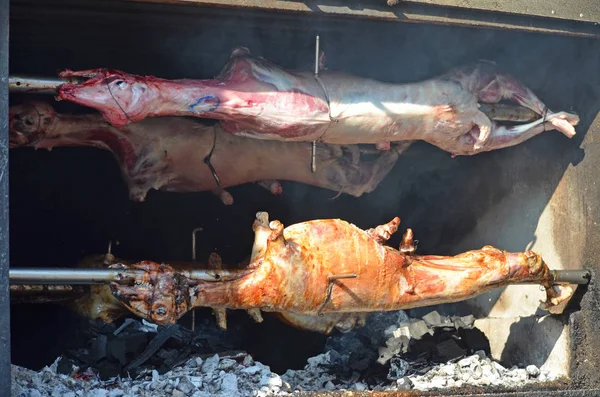 grilled lamb. roasted lamb