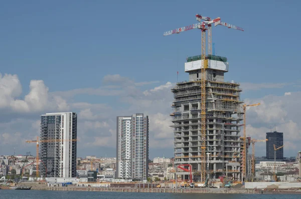 Belgrade Sérvia Julho 2020 Belgrade Tower Novo Edifício Novo Bairro — Fotografia de Stock