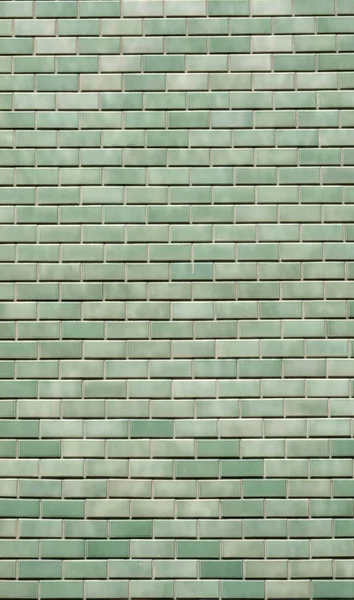Vert Mur Brique Texture Fond — Photo