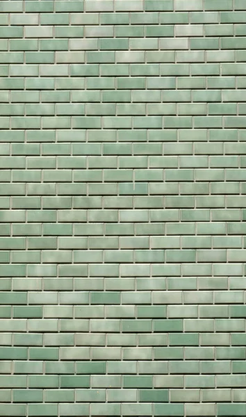 Pared Verde Ladrillo Textura Fondo —  Fotos de Stock